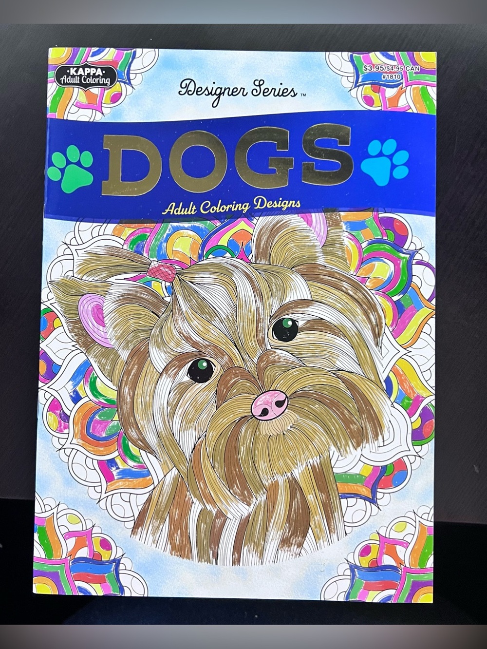 Kappa Adult Coloring Book- Designer Series- Dog / New